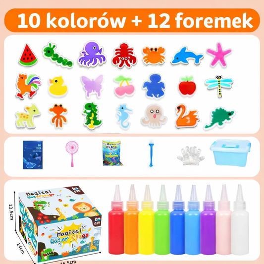 Wodne Stworki™ – zestaw 10 żeli + 12 foremek!